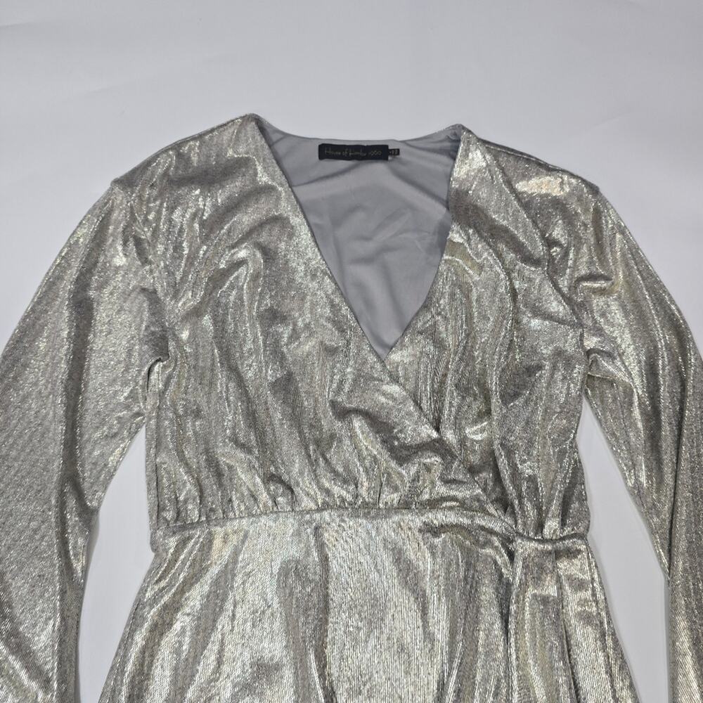 House of Harlow 1960 x REVOLVE Aniela Mini Dress in Pewter Medium - Picture 4 of 13